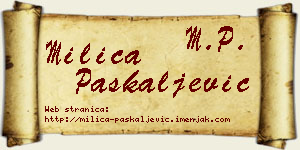 Milica Paskaljević vizit kartica